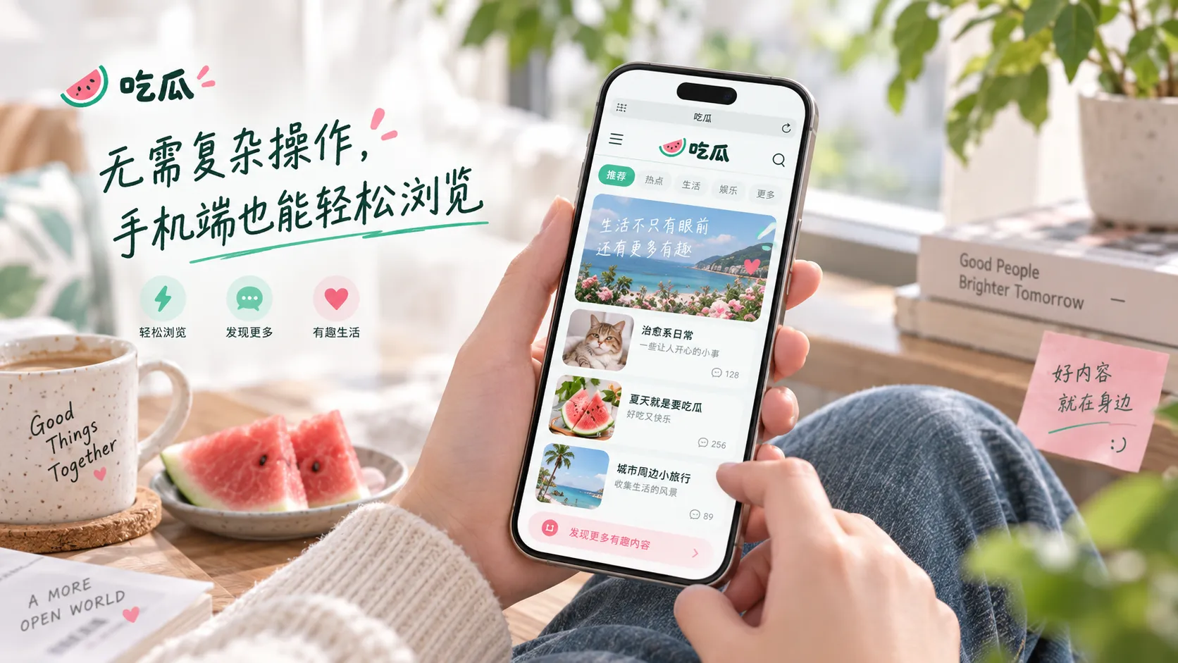 手机端浏览吃瓜网内容示意